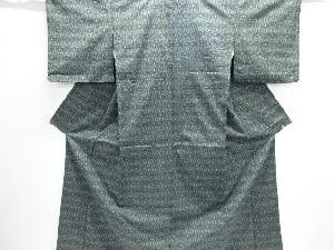 幾何学模様織り出し西陣伝承紬着物